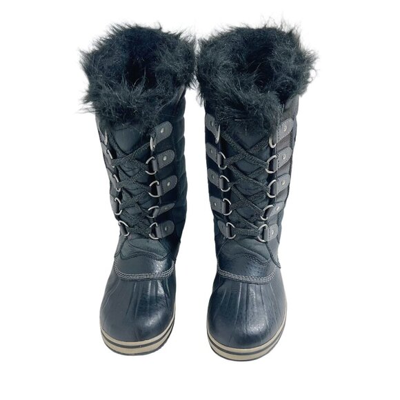 Sorel TOFINO II Youth Waterproof Boot Girl's Black Snow Boot Winter Boot Size 4 - Picture 3 of 11
